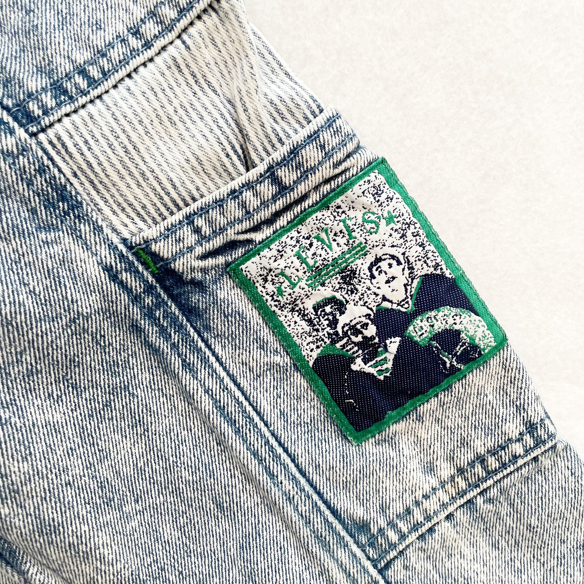Levi’s Acid Wash Jogger Jeans - Yellow Clover Vintage Kids Clothes