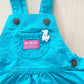 Vintage OshKosh Turquoise Skirtall - Yellow Clover Vintage Kids Clothes
