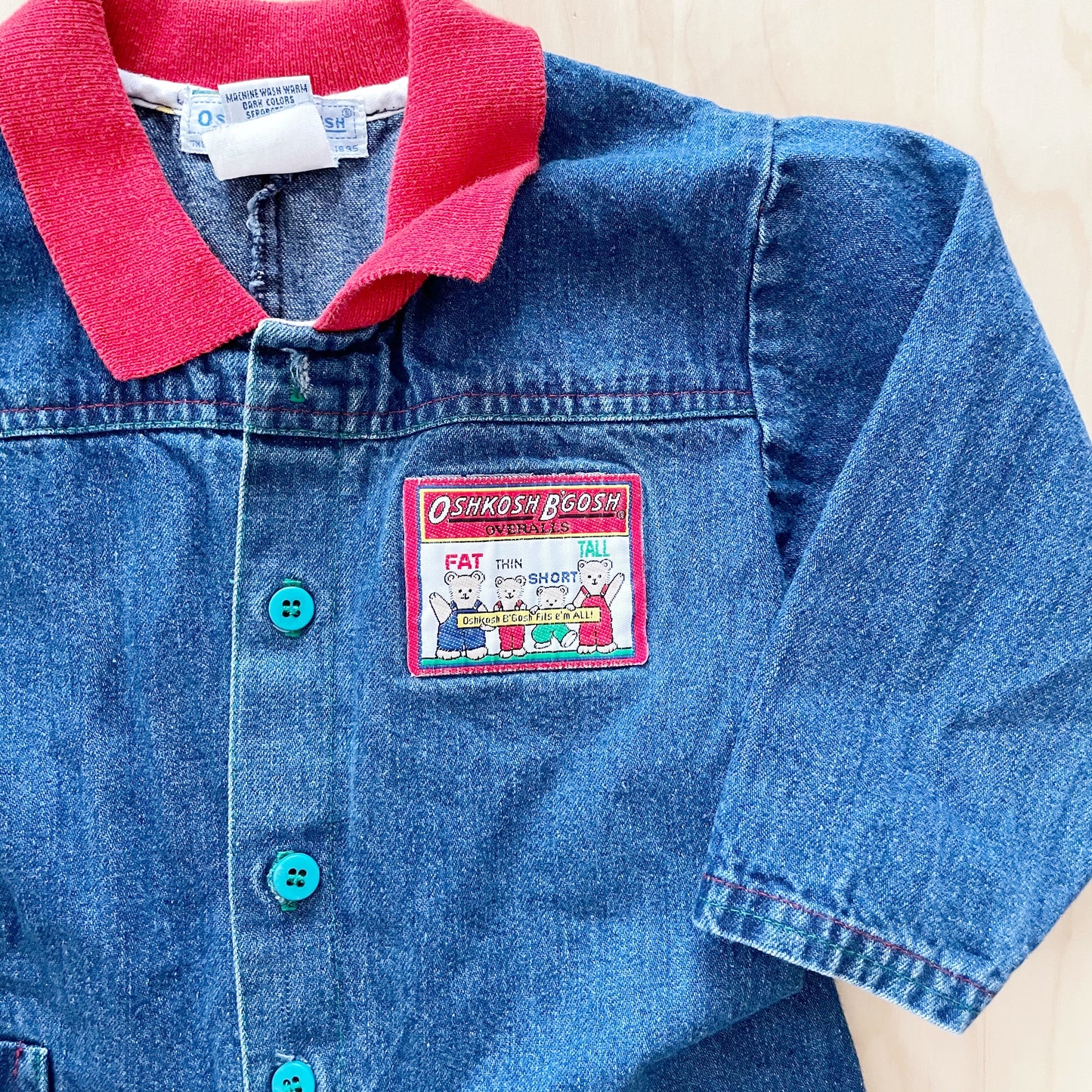 Vintage OshKosh Bear Denim Jumpsuit