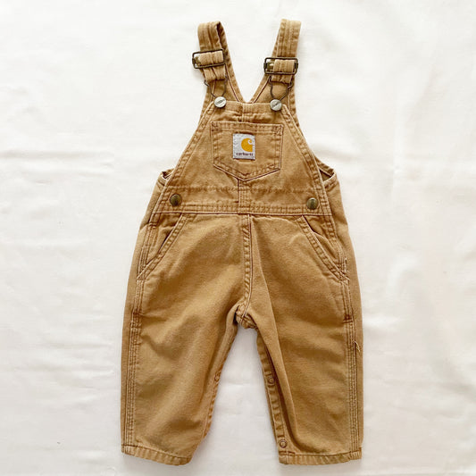 Carhartt Tan Overalls • 12m - Yellow Clover Vintage Kids Clothes