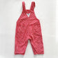 OshKosh Red Hickory Stripe Overalls