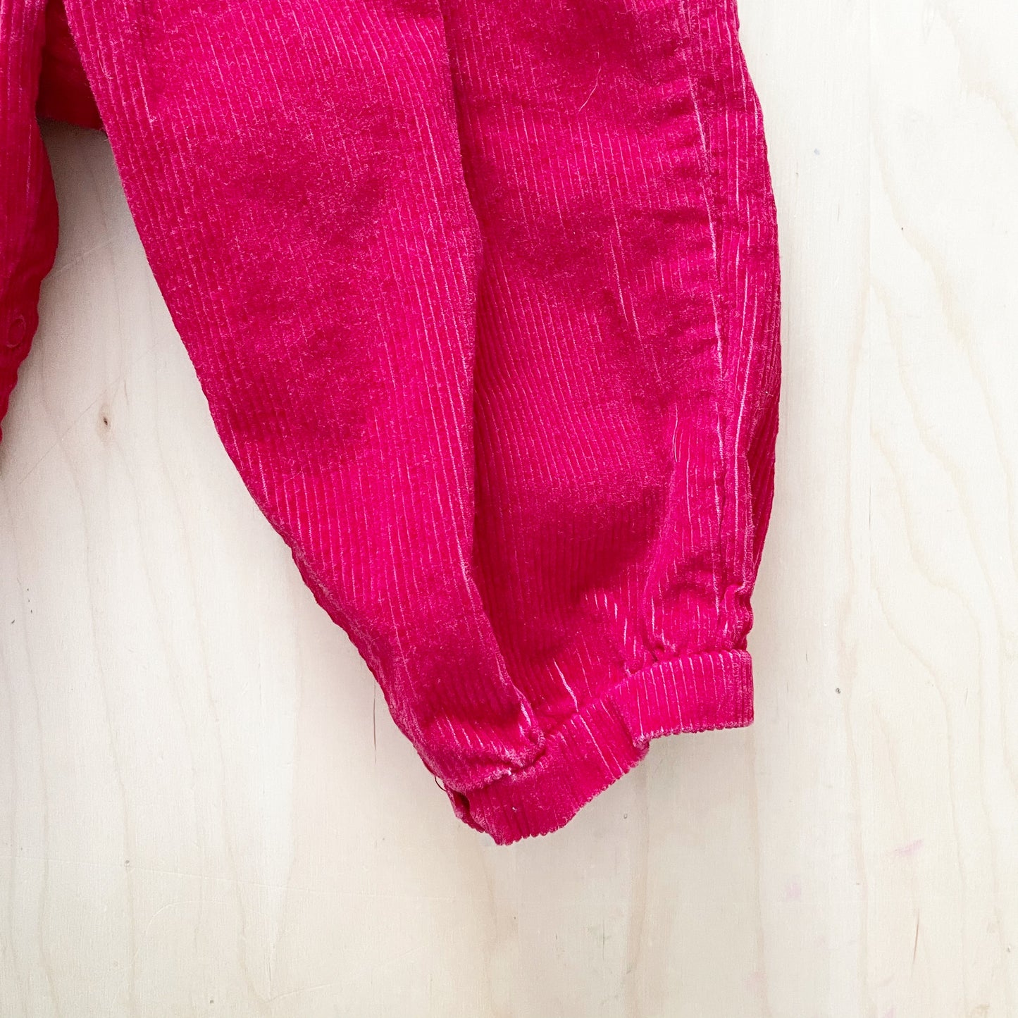 Vintage Baby B’gosh Cranberry Cord Bubble Overalls