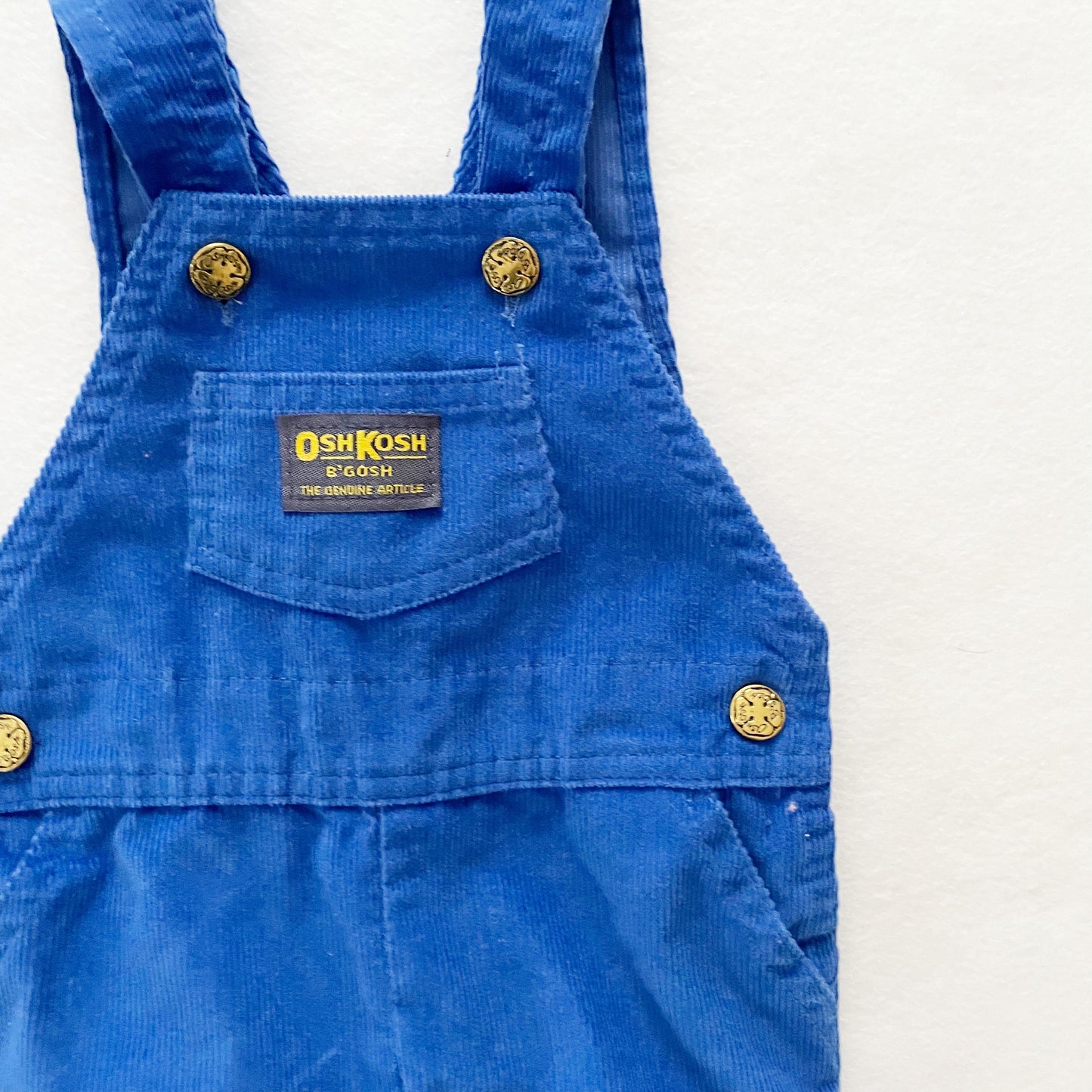 OshKosh Footed Cord Overalls - Yellow Clover Vintage Kids Clothes