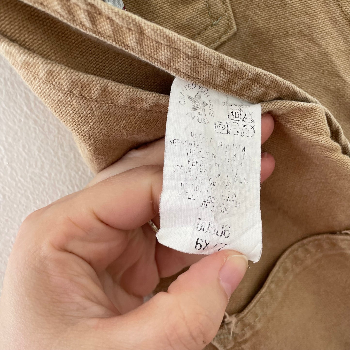 Carhartt Tan Reinforced Knee Overalls • 6/7y - Yellow Clover Vintage Kids Clothes
