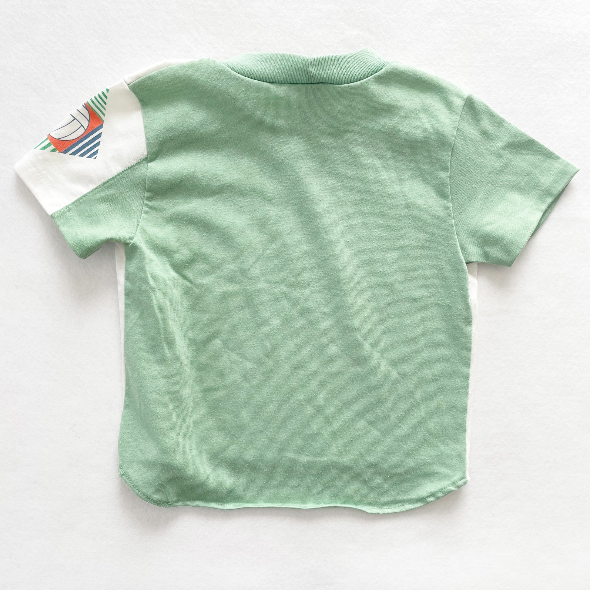 OshKosh Volleyball Graphic Tee - Yellow Clover Vintage Kids Clothes