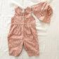 Vintage Baby Gap Floral Romper + Hat Set