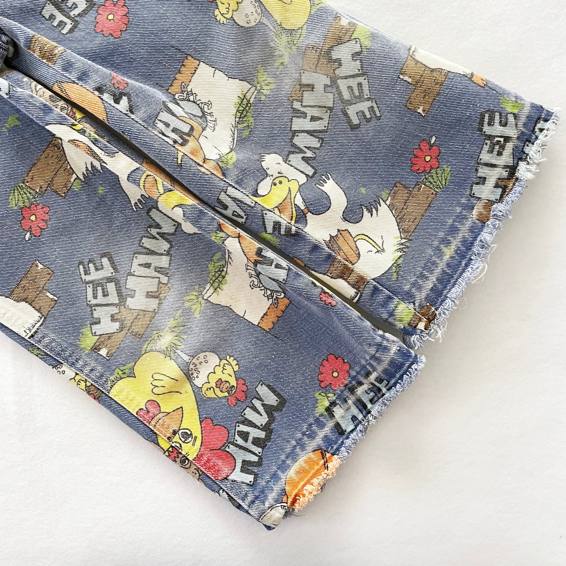 Liberty Hee Haw Overalls - Yellow Clover Vintage Kids Clothes