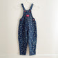 OshKosh Denim Floral Bubble Overalls - Yellow Clover Vintage Kids Clothes
