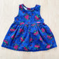 OshKosh Blue Floral Fine Cord Dress