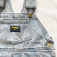 OshKosh Light Wash Denim Shortalls - Yellow Clover Vintage Kids Clothes
