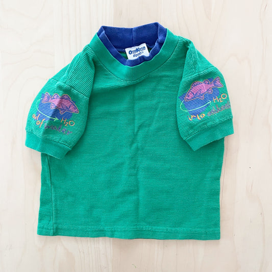 OshKosh H20 Fish Tee - Yellow Clover Vintage Kids Clothes