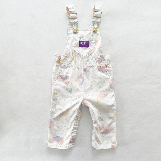 OshKosh Pastel Clocks Overalls