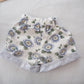 Floral Gingham Shorts - Yellow Clover Vintage Kids Clothes