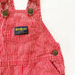 OshKosh Red Hickory Stripe Overalls