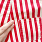 OshKosh Red Stripe Shortalls - Yellow Clover Vintage Kids Clothes