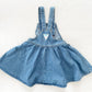 OshKosh Denim Skirtall - Yellow Clover Vintage Kids Clothes