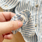 OshKosh Double Pocket Chambray Stripe Button Down - Yellow Clover Vintage Kids Clothes