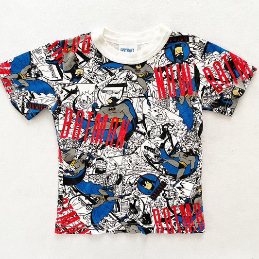 Vintage Batman Print Tee - Yellow Clover Vintage Kids Clothes