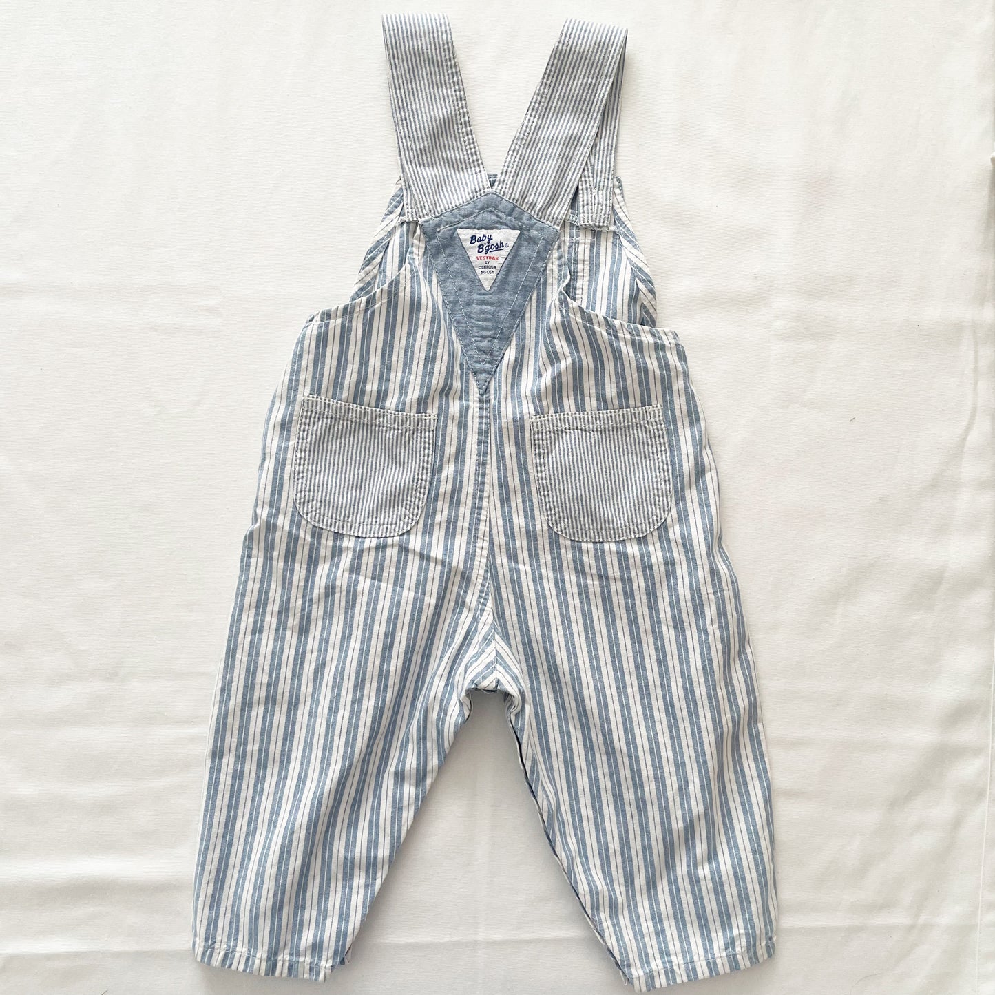 Baby B’gosh Light Blue Stripe Overalls