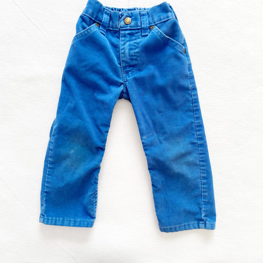 OshKosh Blue Cord Pants - Yellow Clover Vintage Kids Clothes