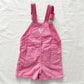 OshKosh Bubblegum Pink Asymmetrical Pocket Shortalls - Yellow Clover Vintage Kids Clothes