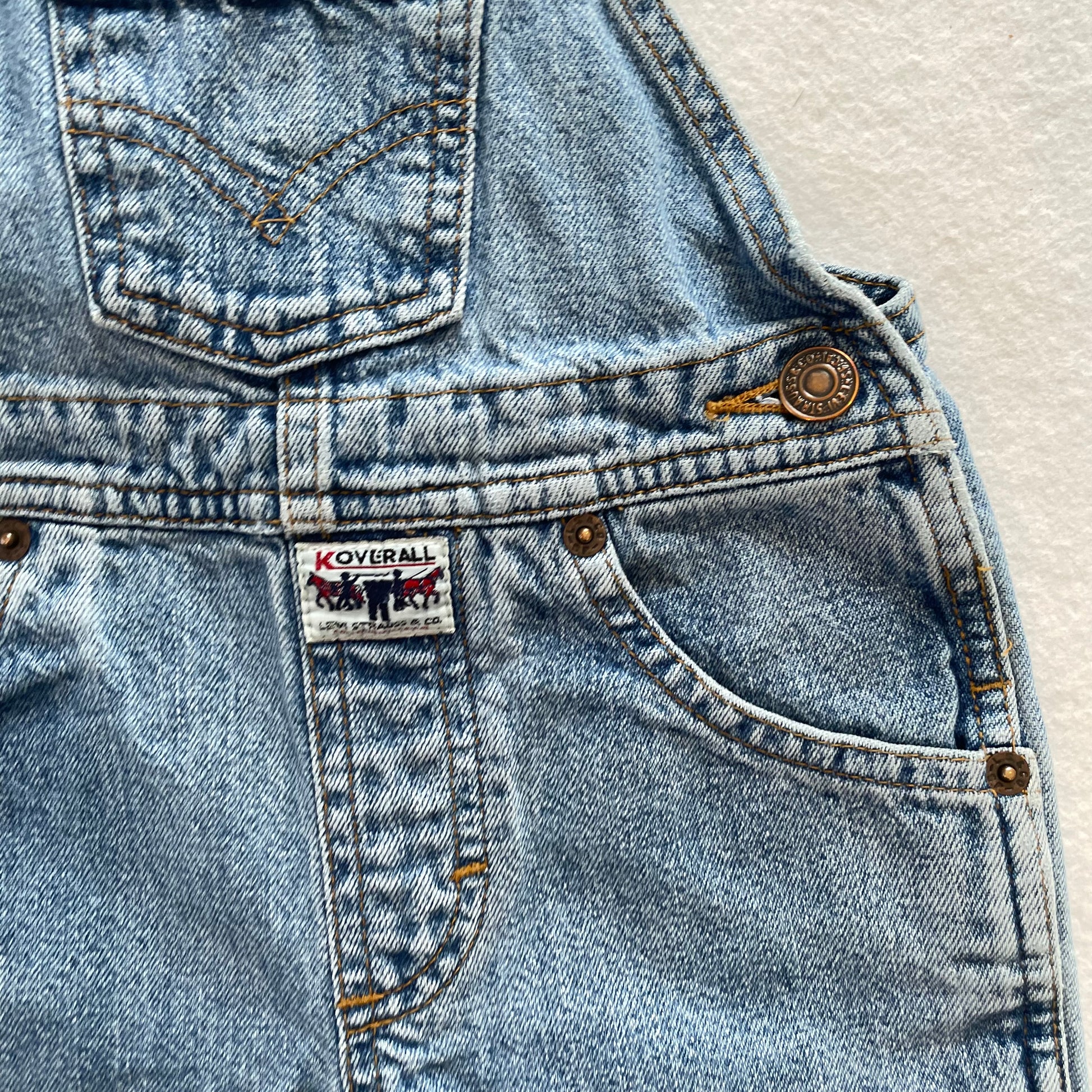 Levi’s Koverall Overalls • 24m - Yellow Clover Vintage Kids Clothes