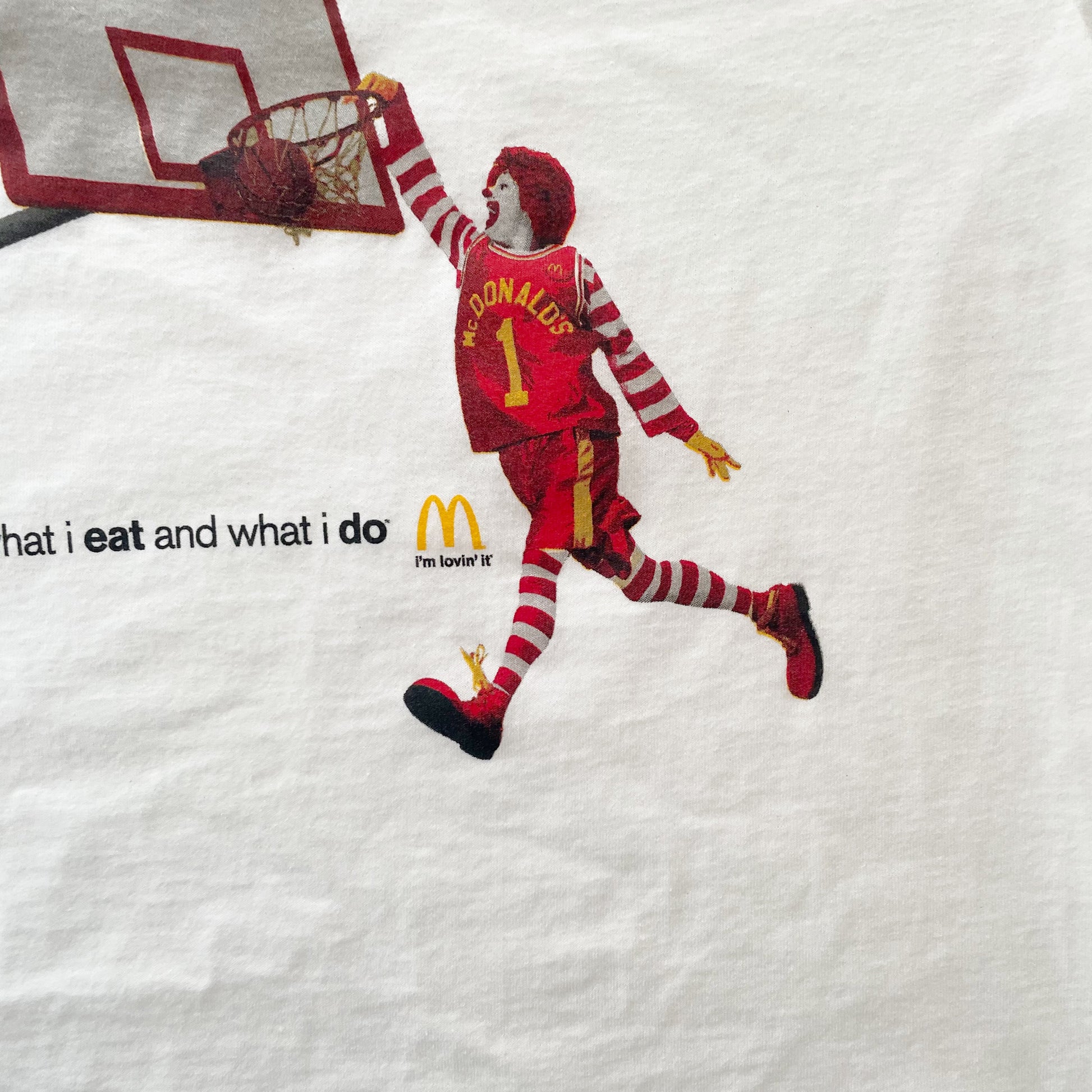 Ronald McDonald I’m Lovin’ It Graphic Tee • 10/12y - Yellow Clover Vintage Kids Clothes