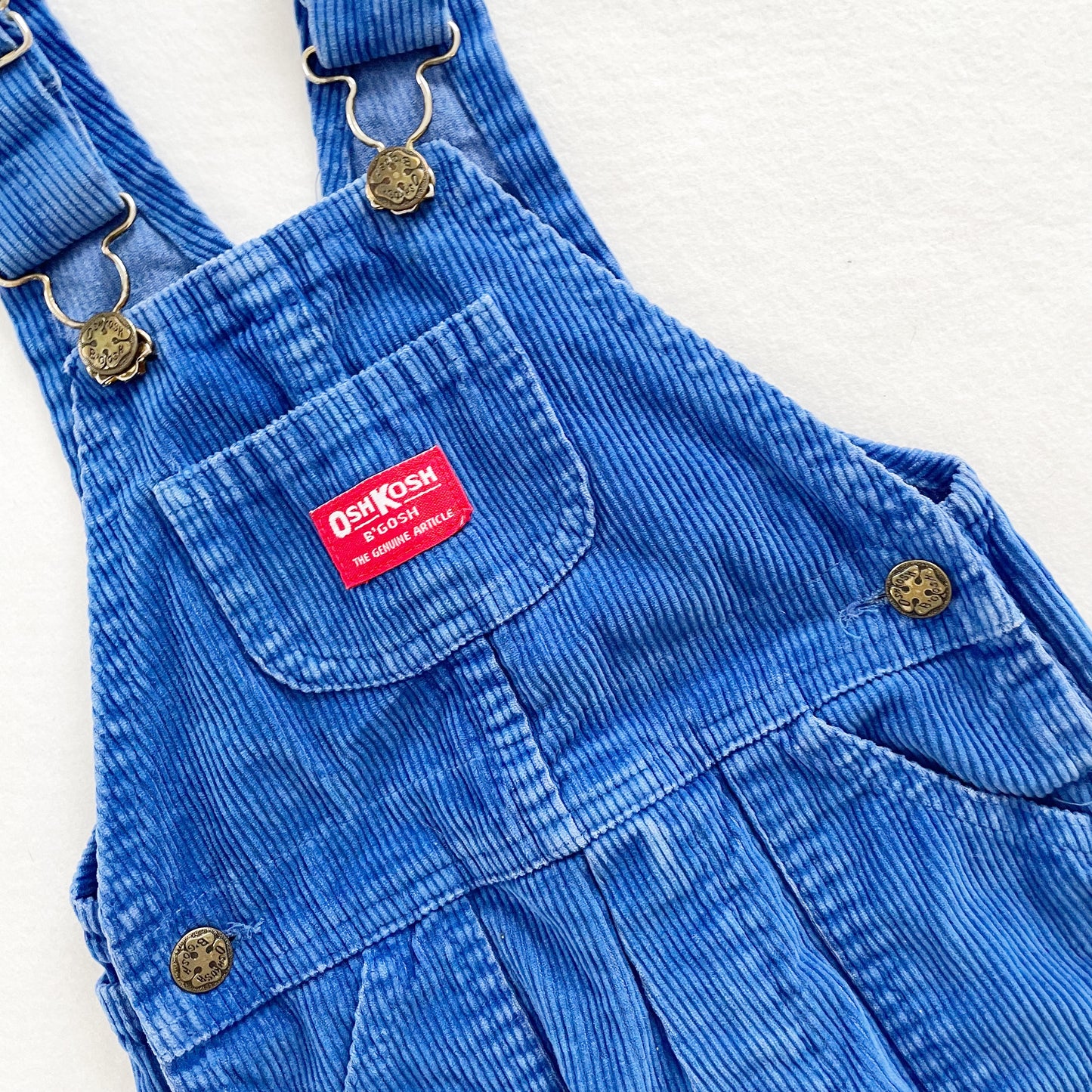 OshKosh Chunky Cord Overalls - Yellow Clover Vintage Kids Clothes