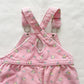 OshKosh Pink Floral Keyhole Back Overalls