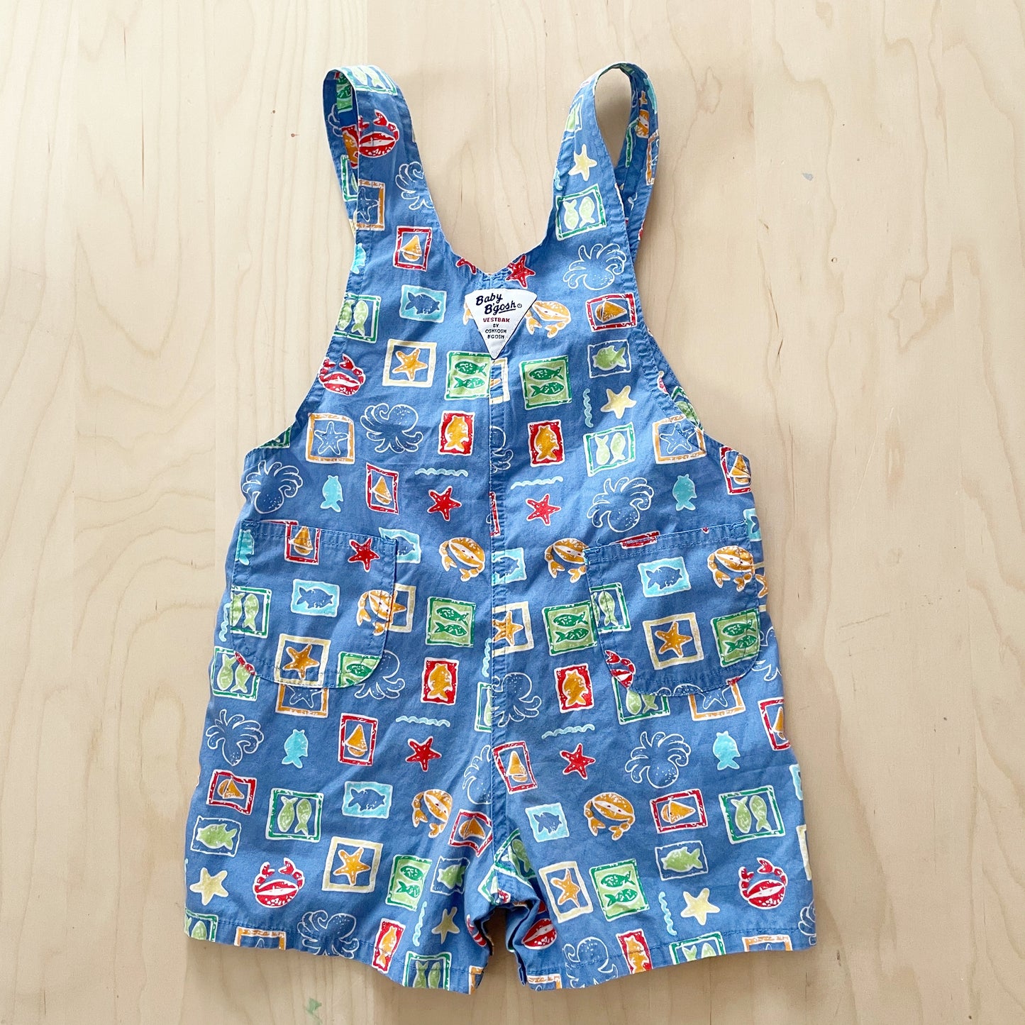 Vintage Baby B’gosh Sea Life Shortalls