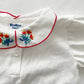 OshKosh Tulip Bouquet Embroidered Collared Shirt - Yellow Clover Vintage Kids Clothes