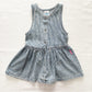 OshKosh Acid Wash Hickory Stripe Dress - Yellow Clover Vintage Kids Clothes