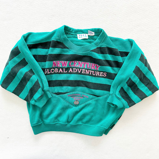 Tuff Gear Global Adventures Sweatshirt - Yellow Clover Vintage Kids Clothes