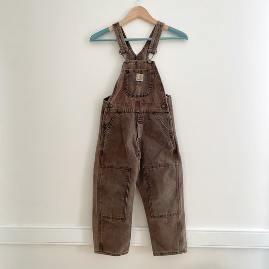 Vintage Brown Carhartt Overalls - Yellow Clover Vintage Kids Clothes
