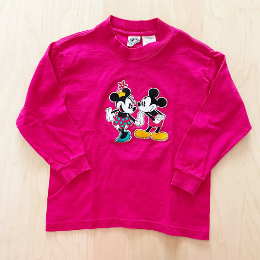 Mickey & Co. Minnie and Mickey Tee - Yellow Clover Vintage Kids Clothes