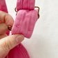 OshKosh Bubblegum Pink Asymmetrical Pocket Shortalls - Yellow Clover Vintage Kids Clothes
