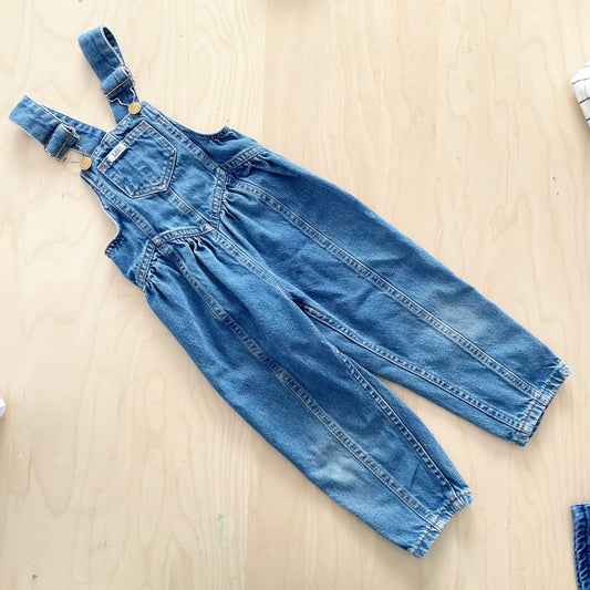 Lee Seamed Waist Overalls - Yellow Clover Vintage Kids Clothes
