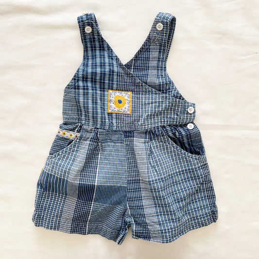 Levi’s Sunflower Patch Crossfront Shortalls - Yellow Clover Vintage Kids Clothes