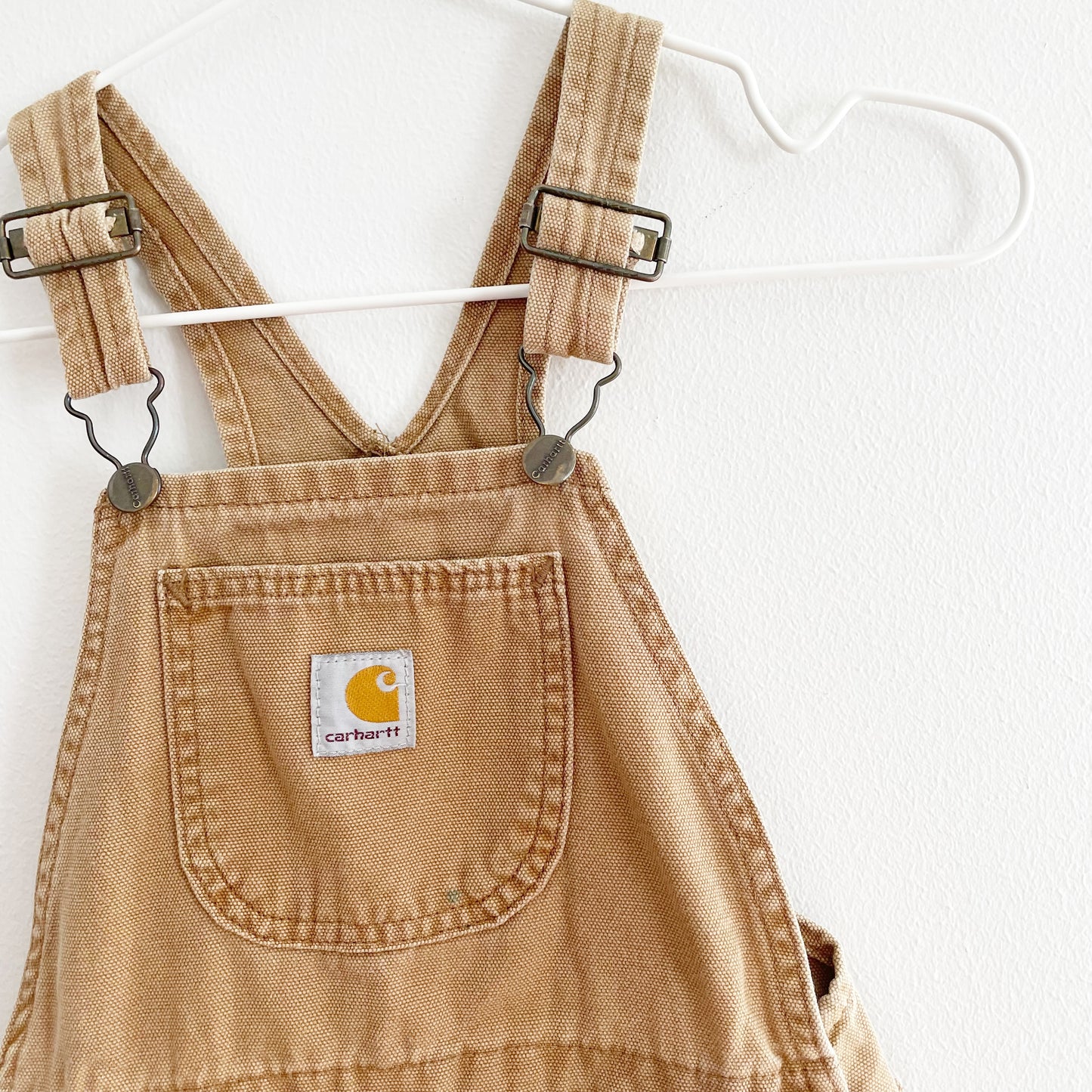 Carhartt Tan Reinforced Knee Overalls • 4T - Yellow Clover Vintage Kids Clothes