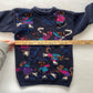 Mice Skaters Crewneck Sweater - Yellow Clover Vintage Kids Clothes