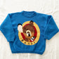 Vintage Handknit Bambi Kids Sweater