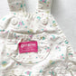 OshKosh White Floral Bubble Overalls - Yellow Clover Vintage Kids Clothes