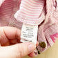 OshKosh Scoop Cut Pink Engineer Stripe Overalls