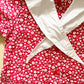 OshKosh Red Floral Hearts Sailor Collar Dress - Yellow Clover Vintage Kids Clothes