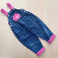 OshKosh Flower Woven Cuffed Overalls