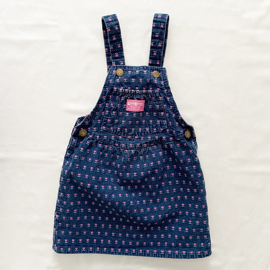 OshKosh Heart Tulip Woven Skirtall - Yellow Clover Vintage Kids Clothes