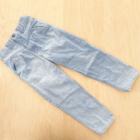 OshKosh Front Yoke Light Wash Jeans - Yellow Clover Vintage Kids Clothes
