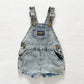 OshKosh Acid Wash Shortalls - Yellow Clover Vintage Kids Clothes