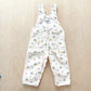 Vintage OshKosh Geo Print Off-White Overalls - Yellow Clover Vintage Kids Clothes
