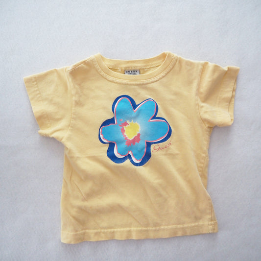 Guess Flower Tee - Yellow Clover Vintage Kids Clothes